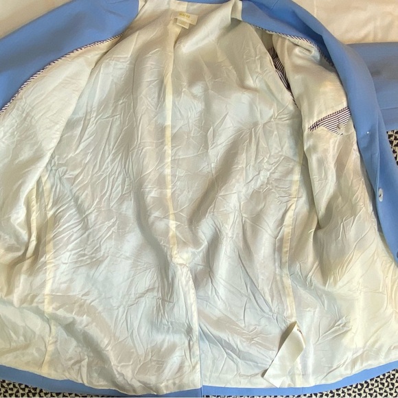 Anthropologie Maeve Oversized Blue Blazer Shoulder Pad Size XS/S - Picture 12 of 16